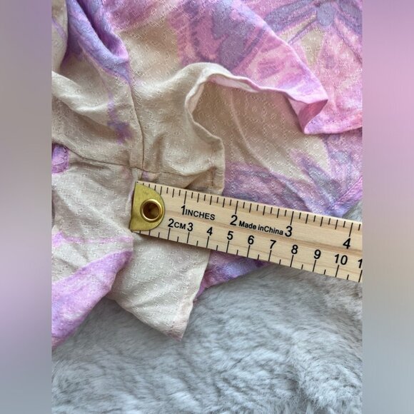 NWT: Free People Rule The Word Romper In Butterfly Print Size Medium - Picture 6 of 10